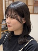 ◎ 美髪カールグレージュロングセミディ似合わせ前髪