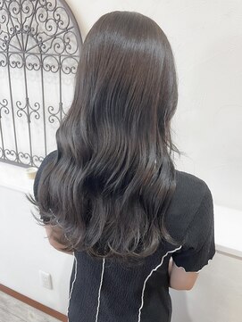 セットアップ 岡山北長瀬店(SET-UP) グレージュ フォギーアッシュ ブリーチ無し 透明感