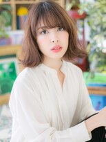 カバーヘア イヴ 戸頭店(COVER HAIR EVE)&nbsp;ココアベージュ外ハネアンニュイ外国人風ボブc6戸頭20代30代40代