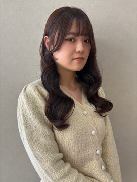ミリ 奈良店(mm) 近鉄奈良/髪質改善/顔まわり/レイヤー/マロンブラウン/巻き/学割