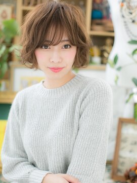 カバーヘア イヴ 戸頭店(COVER HAIR EVE) 大人ハイライト小顔抜け感ニュアンスボブルフc6戸頭20代30代40代