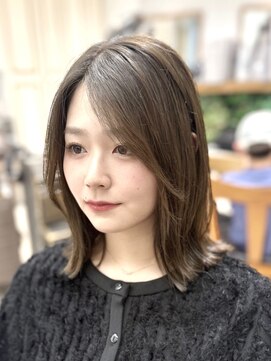 アルクバイネオリーブ 荻窪店(arc by neolive) 外ハネボブ×アッシュオリーブベージュ