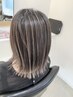 個室【白髪ぼかし】カット＋ナチュラルバレイヤージュ【立体感や動き】