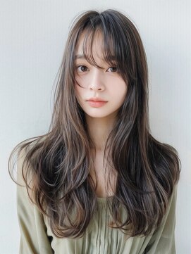 ウル 岡山駅店(ULu.) 髪質改善トリートメントブリーチ無し縮毛矯正20代30代前髪長め