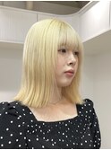 ◎ブロンドハイトーンカラーデザインカラーアンブレラカラー金髪