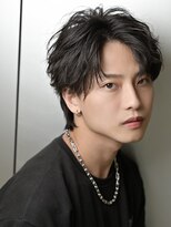 ルーシー 川越(LUCEY)&nbsp;センターパートフェザーパーマシャドウパーマメンズパーマ