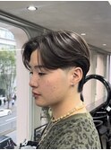 センターパートニュアンスパーマフェザーパーマ