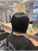 【韓国風×切りっぱなしボブ】くびれと艶で今っぽく