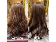 当店自慢の髪質改善メニューで理想のうるツヤ髪へ♪
