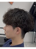 波巻きパーマ強め　京都四条河原町