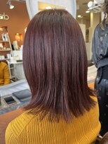 ヘアモーブ チャンプス 北松戸(HAIR MOVE champ's) 外ハネのセミディスタイル