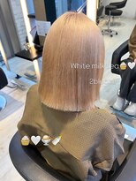 インク サカエ(inq sakae) ケアブリーチ2回/トリプルカラー/ホワイトミルクティー