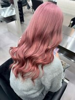 エクーエルム 心斎橋(ECOO yelm)&nbsp;ブリーチ/ダブルカラー/ピンクベージュ/ハイトーン