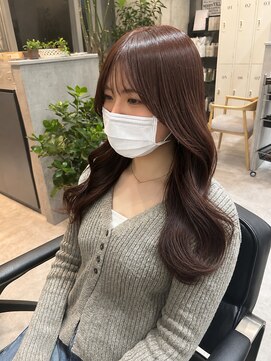 ソヨン 本厚木店(SOYON) 《佐藤遥》韓国風ロングレイヤー×ワインレッド