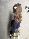 【巻き下ろしヘアアレンジ】ヘアセット韓国巻きハーフアップ渋谷