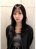 セミロングレイヤー