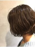 『大人気Totia梅田』×『外国人風カラー×ボブスタイル』