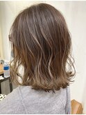 バレイヤージュ/シルキーベージュ/ミルクティーアッシュ