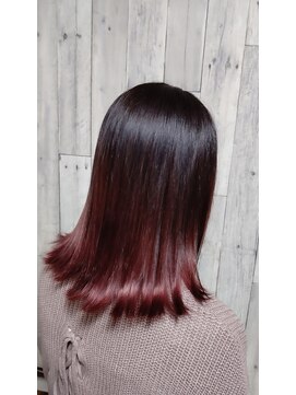 アイスアウト(iced out) ブラック×ピンク×裾カラー【赤羽】