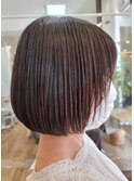 大人ショートxミニボブxベージュブラウン　20代30代40代