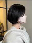 外ハネボブ/ペールベージュ[髪質改善/ヘッドスパ白髪染め/新宿】