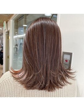 ループ(LOOP) 極細ハイライトのベージュカラー