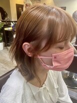 ラッキーヘア 加古川(Lucky Hair)&nbsp;トレンド★ピンクブラウンカラー/レイヤーミディ【芝崎】