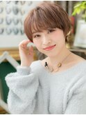 大人かわいい透け感ハイライト小顔ショートc5上尾20代30代40代