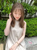 ラル 立川(lar)&nbsp;セミディシアベージュ_オリーブベージュレイヤーカット