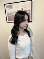 マリン(Marine)&nbsp;20代30代韓国ヘアスタイルダークブラウンロング