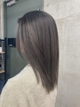 ソルトウォーター(SALT WATER) レイヤーカット/グレージュ/韓国ヘアー/ハイライト/恵比寿/