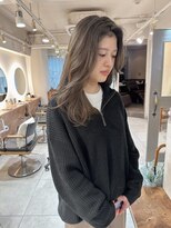 キャンバス バイ ネオリーブ 横浜西口(Canvas by neo.)&nbsp;ハイトーンロング グレージュ 顔周りレイヤーsk