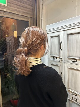 キュリオ(CURIO) pink beige×ゆるふわヘア◎