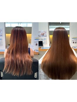 ダメージが激しいクセ毛の方に大人気【酸性ストレート】ブリーチ毛の方でもOK♪白髪染めも人気！