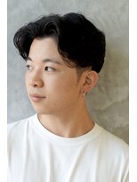 にもう&nbsp;ニュアンスパーマ　センターパート