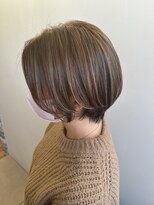ロータスヘアーデザイン(Lotus Hair Design)&nbsp;【lotus下枝】前髪なし/前下がりショート/ナチュラルハイライト