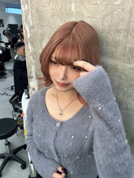 キング(K!ng) 縮毛矯正髪質改善ハイライトレイヤーカット枚方美容室エクステ