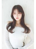 レイヤー*韓国カット*ワンホンスタイル*ピンクブラウンカラー