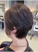 アシンメトリーショート　5月