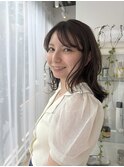 大人レイヤーカット20代30代40代グレージュベージュ