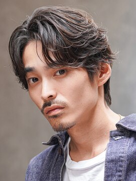 メンズヘアセンス 渋谷(MEN'S HAIR SENSE) フェザーパーマ/センターパート/ニュアンスパーマ/メンズ/眉毛