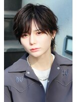 リークフー(Ree cu fuu)&nbsp;シースルーマッシュメンズライクショートウルフナチュラルウルフ