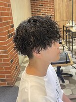 アソビ&nbsp;緩め無造作波巻きパーマ/MEN'S HAIR