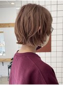 癖毛レイヤーボブ