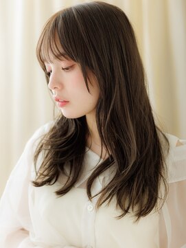 オリーブグレー小顔ヨシンモリフェミニンロングY北浦和20代30代