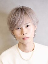 コンフィデンス 新宿3rd(confidence)&nbsp;メンズホワイトグレイシルバーダブルカラーシースルーマッシュ