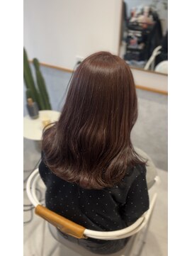 レンジヘアー(lange hair) ピンクブラウン【鈴鹿/四日市/津/ストレート/ブリーチ】