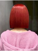ブリーチボブ韓国ヘアダブルカラーミディアム_ba580723