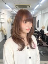 アオ(AO。)&nbsp;オリーブブラウン/セミロングレイヤー/くびれミディアム