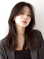 ミロアヴィタ 平尾(miroa vita)&nbsp;ロングレイヤー 韓国ヘア 20代 レイヤー 顔周りカット